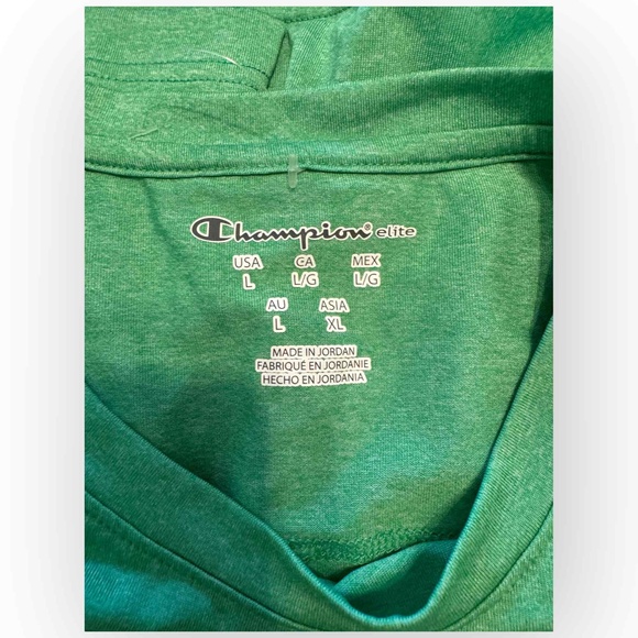 CHAMPION Elite Men’s Dri-Fit Short Sleeve Tee, Green, Size Large, NWT 546L - Picture 2 of 5